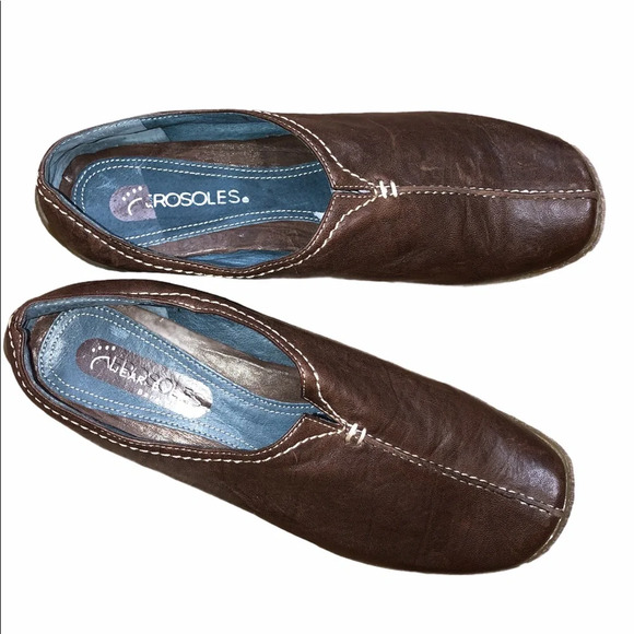 Aerosoles size 7 brown leather slip on loafers - Picture 3 of 7